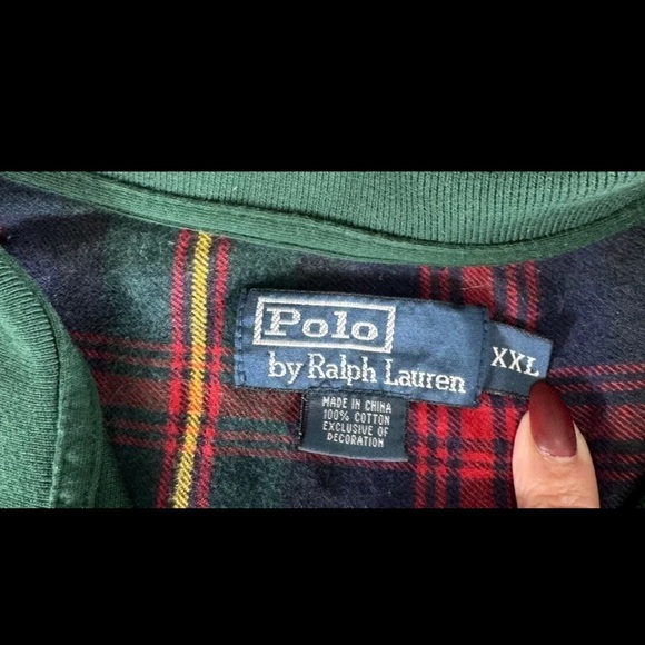 Polo Ralph Lauren single stitch long sleeve Polo Shirt Size XXL Cotton - Picture 2 of 8